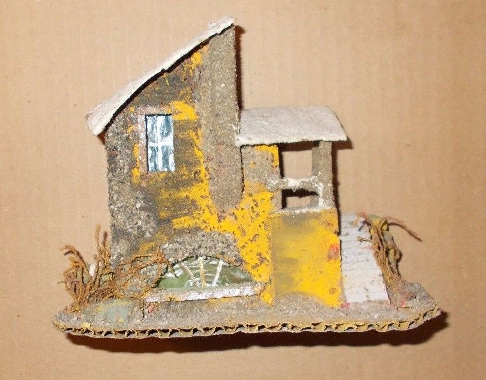 Presepe, Natale, Albero, Costruzioni, Utile Accessorio, Da Collezione, Casetta Rustica immagine 6