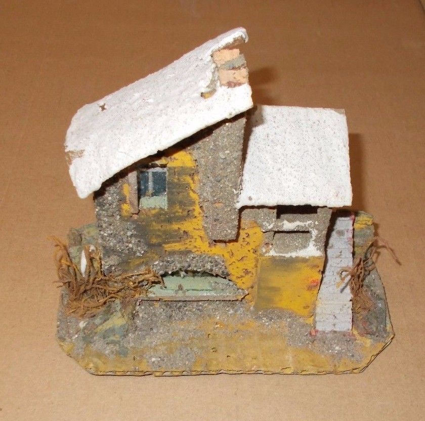 Presepe, Natale, Albero, Costruzioni, Utile Accessorio, Da Collezione, Casetta Rustica immagine 7
