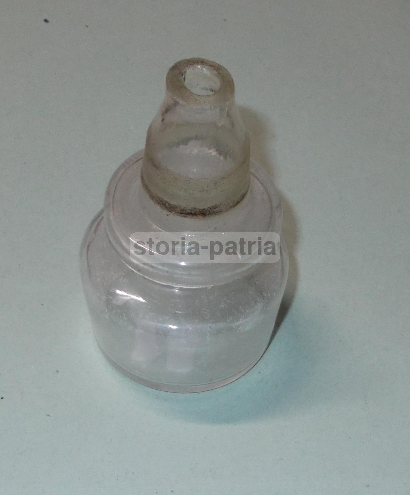 Scrittura, Penne, Oggetti Da Scrivania, Calamaio d'Epoca, Vetro Da Collezione, Utile immagine 8