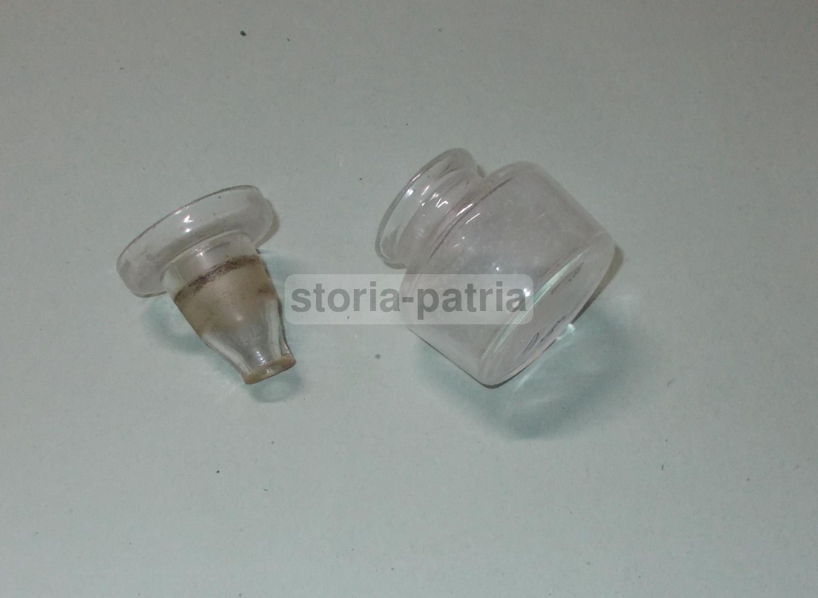 Scrittura, Penne, Oggetti Da Scrivania, Calamaio d'Epoca, Vetro Da Collezione, Utile immagine 14