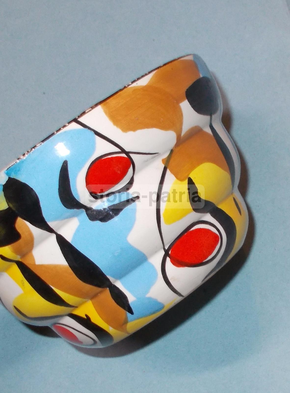 Soprammobile Decorativo, Piccolo Vaso Ciotola, Artistici E Vivaci Decori Informali immagine 3