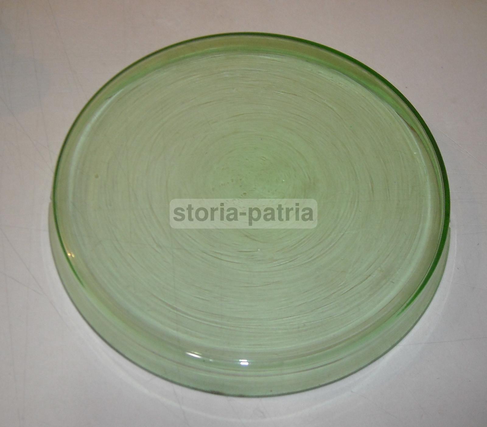 Soprammobili d'Epoca, Vetri Da Tavola, Servizio Decorativo, Vetro Verde, Bicchierini immagine 6
