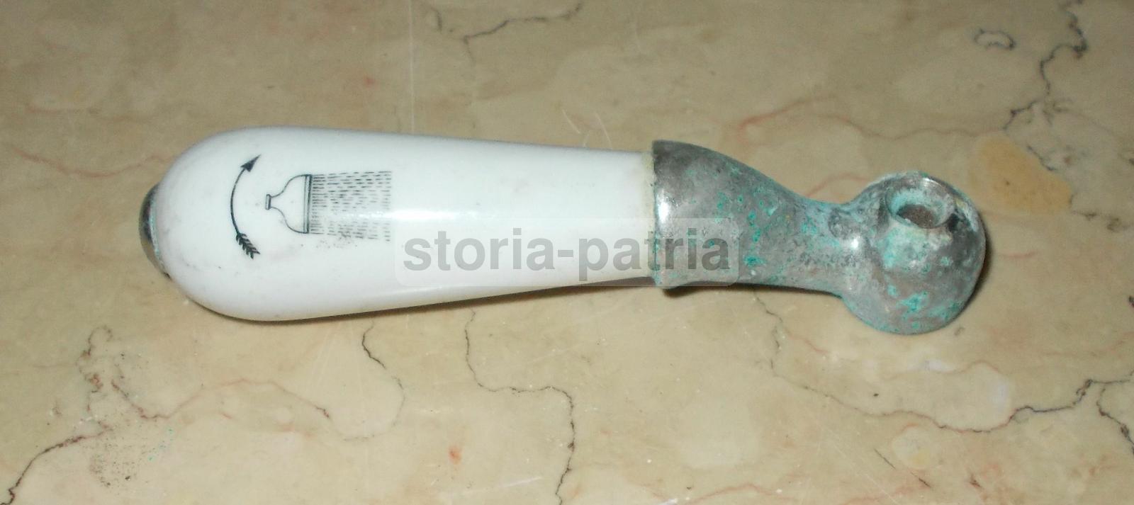 Tecnica, Idraulica, Sanitaria, Rubinetteria, Bagno, Maniglia d'Epoca, Porcellana, Utile immagine 1