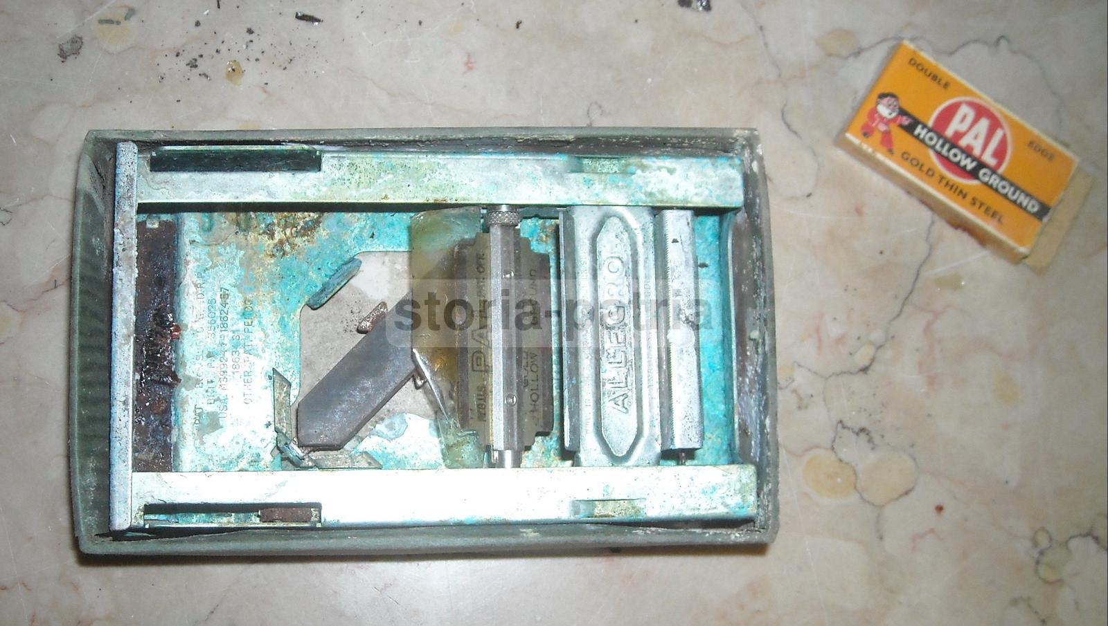 Tecnica, Rasoi, Lamette, Barba, Inusuale Vecchio Attrezzo, Da Collezione, d'Epoca immagine 2