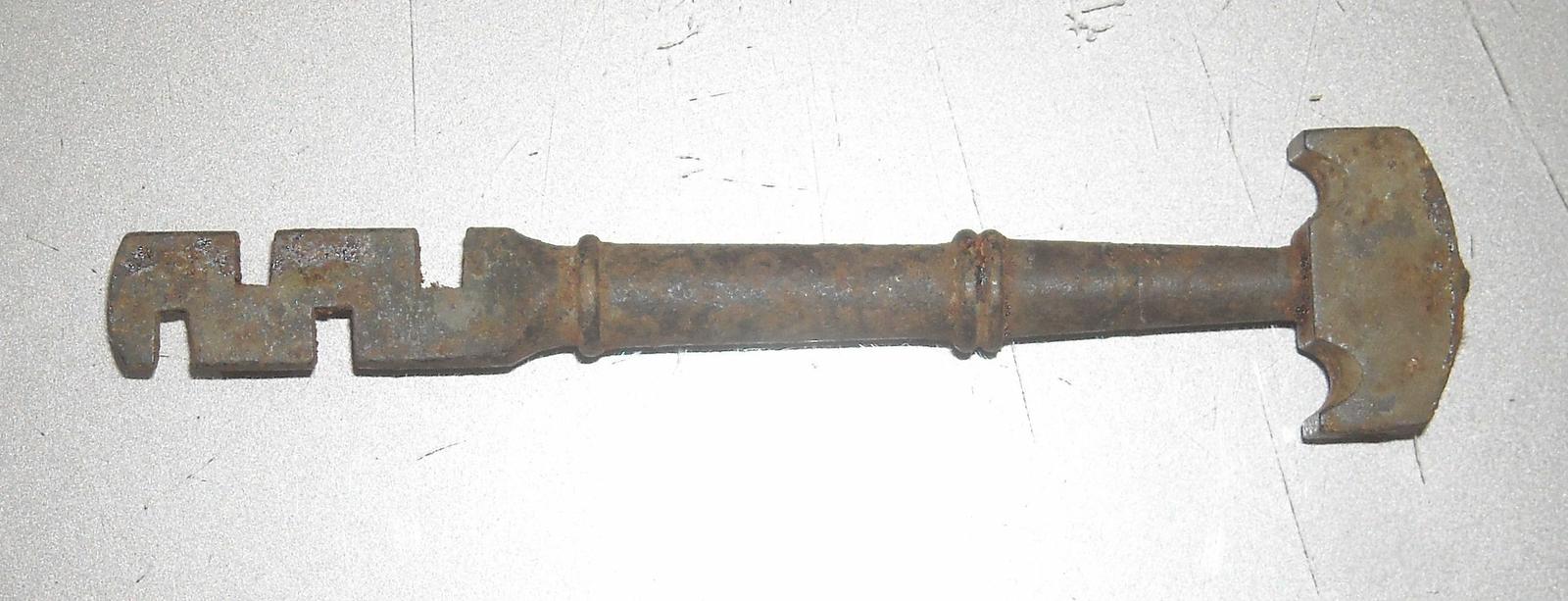 Tecnica, Vetro, Antico Attrezzo In Ferro Battuto, Interessante, Da Collezione immagine 4