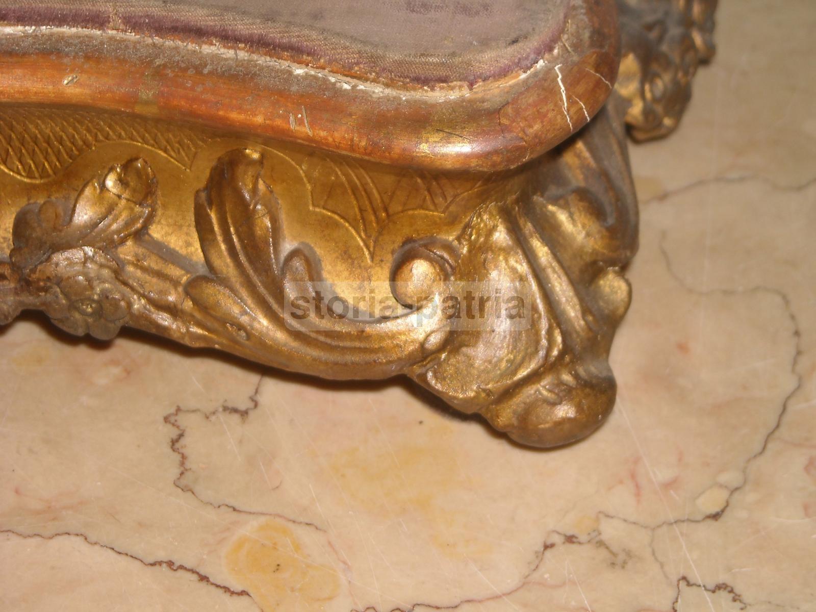 Utile E Decorativo Supporto, Antica Base, Fregi Dorati, Per Sculture O Porcellane immagine 12